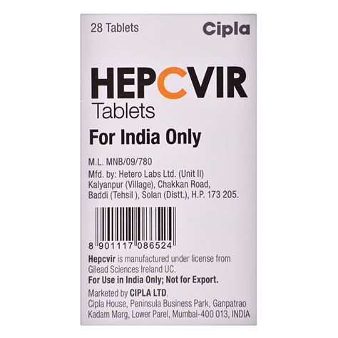 Hepcvir 400 mg Tablet 28's Price, Uses, Side Effects, Composition ...