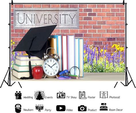 Baocicco 20x10ft Graduation Backdrop Trencher Cap | Ubuy India