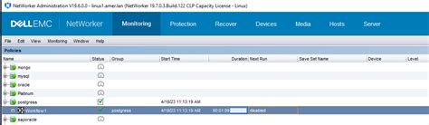 NetWorker: PostgreSQL Database Backup is Not Completing With Error "The ...