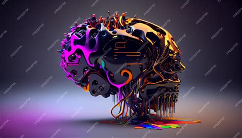 Digital Robot Brain Vector Image 的图像结果