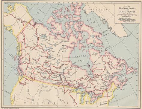 Historic Trading Posts and Canoe Routes of Canada : r/MapPorn