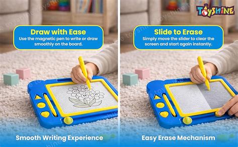 Toyshine Magnetic Slate Toy | Easy-to-Use, Non-Toxic Writing & Drawing ...