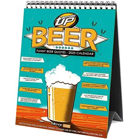 Tallenge - Brew Poster Collection - 2023 desk Calendar - 6 x 9 Inches ...