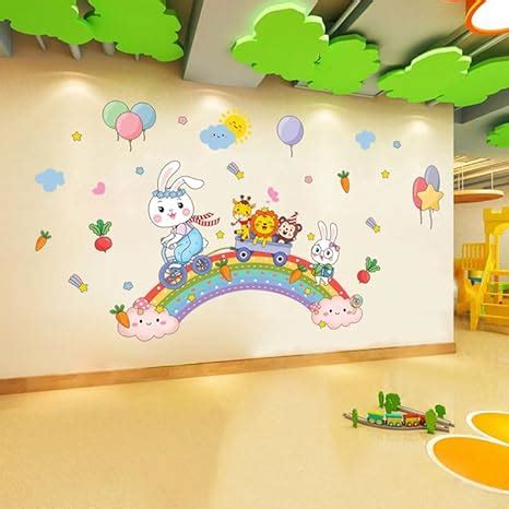 JAAMSO ROYALS Cartoon Animals Wall Stickers for Kids - Room Wall Decor ...