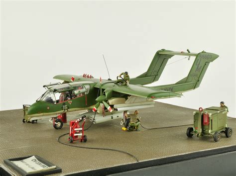 Plastic model of the OV-10A Bronco aircraft