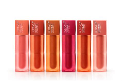 BUNDLE HUDAMOJI Lip Gloss Smootch Set of 6 – Ultra Glossy Long Lasting ...
