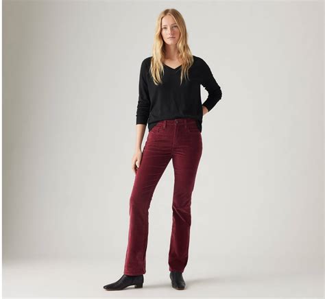 725 High Rise Bootcut Corduroy Womens Jeans - Red | Levi's® US