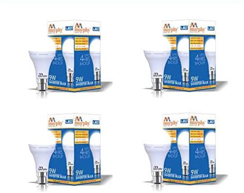 Halonix Prime 9W B22D 6500K Cool Day Light Inverter Rechargeable ...