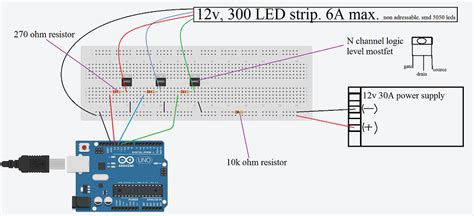 LED Strip arduino circut help - General Guidance - Arduino Forum