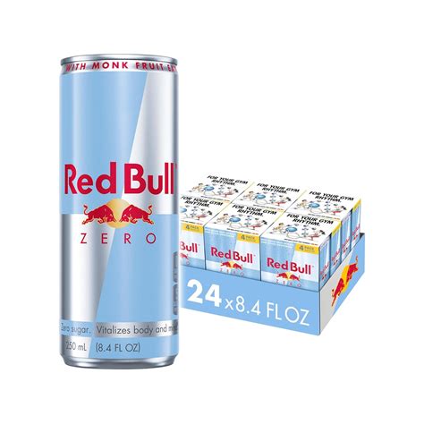 Amazon.com: Red Bull Zero Energy Drink, 8.4 fl. oz., with 80mg Caffeine ...
