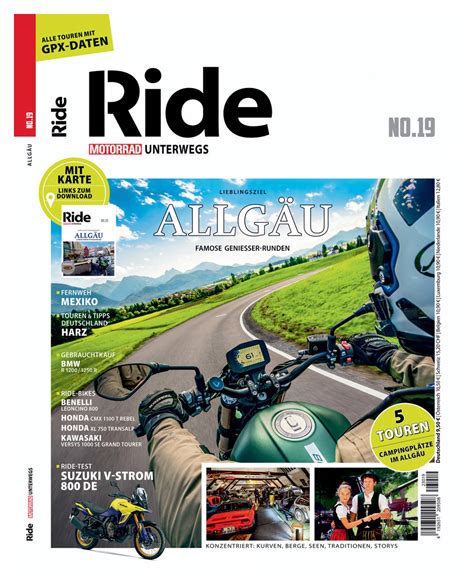 Motorbuch Verlag RIDE - Motorrad unterwegs Allgäu