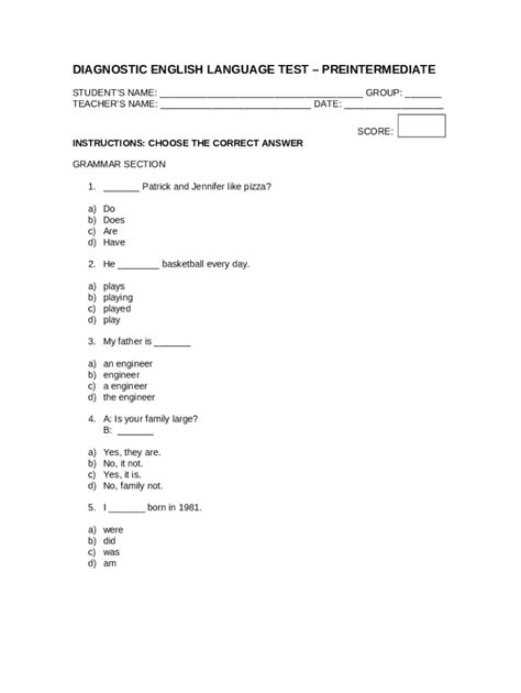 Image result for Pre-test Example