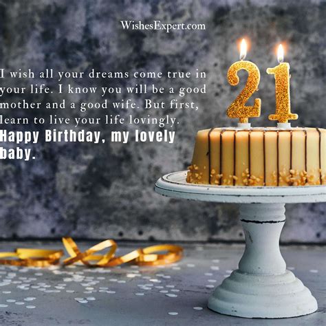 50 Heartfelt 21st Birthday Wishes for Daughter