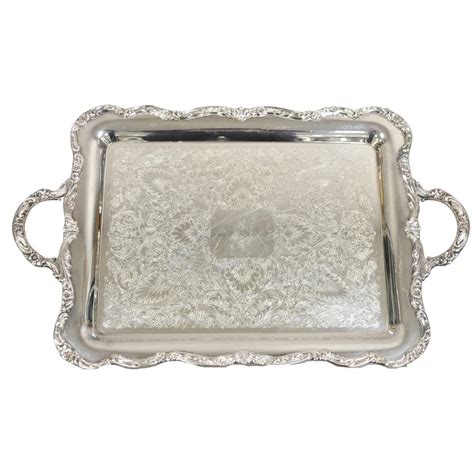Vintage WM. Rogers Co. 8061 Victorian Silver Plated Serving Platter ...