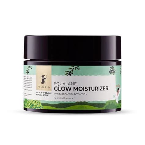 Pilgrim Squalane (Plant derived) Glow Moisturizer for face with ...