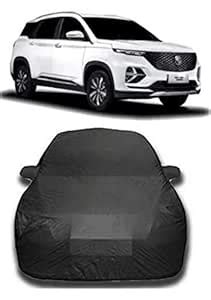 CREEPERS Water Resistant Cover for MG Hector Plus 2020(Gray with Mirror ...