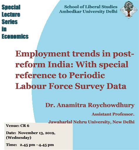 Seminar by Dr Anamitra Roychowdhury | Dr. B. R. Ambedkar University Delhi