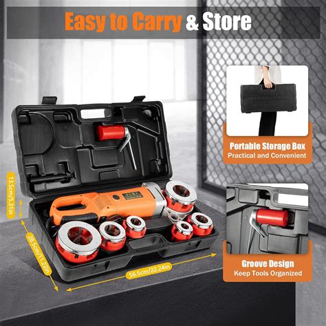 Image result for Using 2 Electric Pipe Thread Cutter