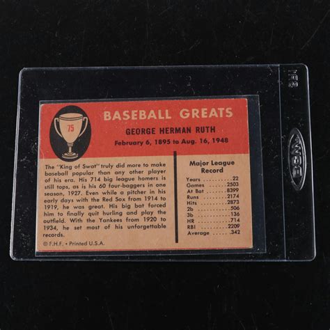 1960 and 1961 Fleer Babe Ruth Baseball Cards | EBTH