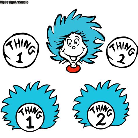 Dr Seuss Svg Bundle , Thing 1 Svg, Thing 2 Svg , Kids Svg , Svg Files ...