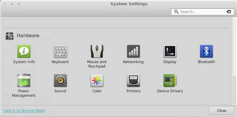 Image result for Linux Mint Control Panel