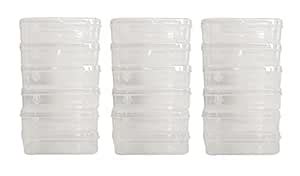 Feliz Clear Plastic Very Small Storage Boxes Size 3.5x1.5x1.0 inches ...