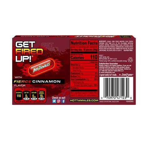 Hot Tamales Fierce Cinnamon Chewy Candies - 5-oz. Theater Box ...