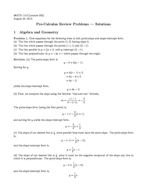 Image result for Precalculus Practice Problems Printable