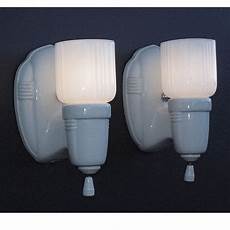 1930s Bathroom Lighting by Vintage White Porcelain Wall Sconces Vintage Bathroom 1930s Bathroom Lighting