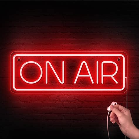 Amazon.com : ON AIR Neon Sign - Live On Air Sign for Streaming/Gaming ...