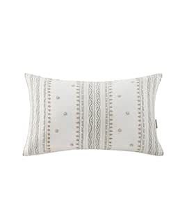 Buy Mirooh Tehni Pearl Cushion with Filler | 12"x20" | White | Premium ...