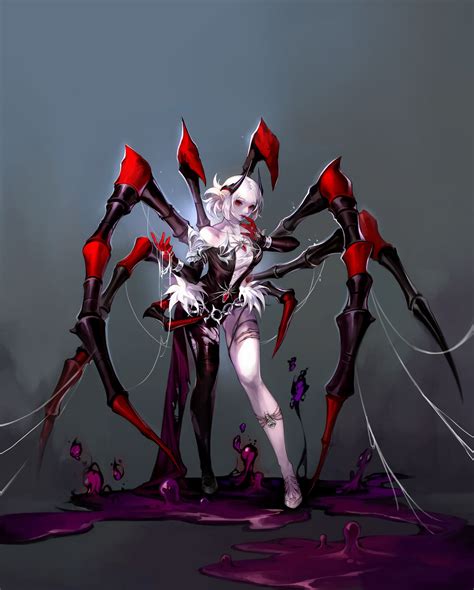 ArtStation - Monster_Arachne , HY Y | Personaggi femminili, Personaggi ...
