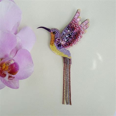 hummingbird brooch bird colibri handmade | Handmade, Brooches handmade ...