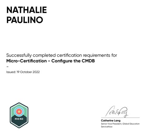 Image result for ServiceNow Micro Certification CMDB Logo