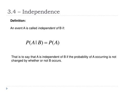 Image result for Independence Probability Formula