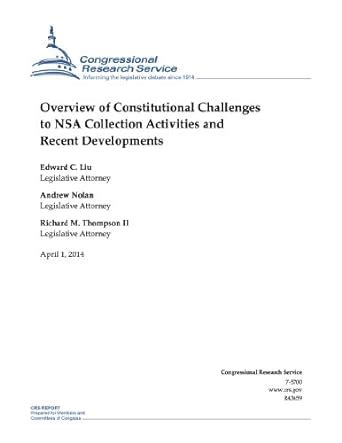 Overview of Constitutional Challenges to NSA Collection Activities and ...