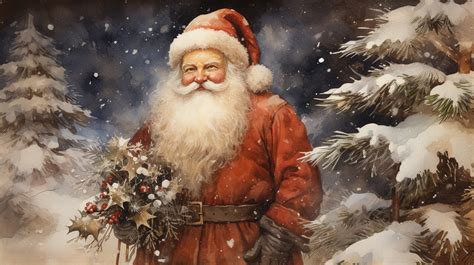 Vintage Santa Claus Art Free Stock Photo - Public Domain Pictures