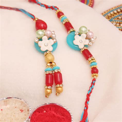 Send Beautiful Beaded Bhaiya Bhabhi Lumba Set Online - RKH19-87484 ...