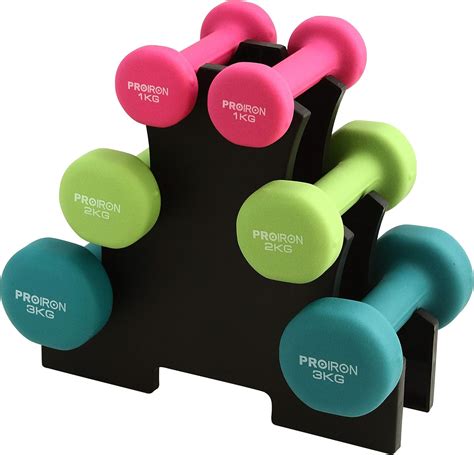 Neoprene Coated Dumbbell Set With Stand at Ina Pfarr blog