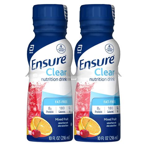 Ensure Clear Nutritional Protein Drink, Mixed Fruit, Lactose & Fat Free ...