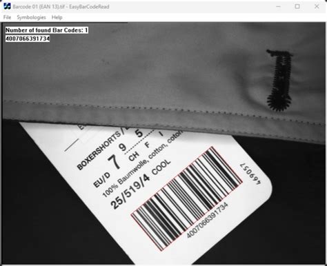 Decode the Bar Code 的图像结果
