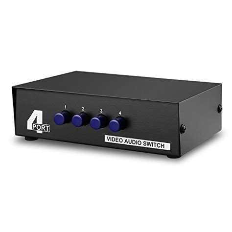 Buy TNP AV Switch Box Switcher Selector (4 Input 1 Output) - 4 Way Port ...