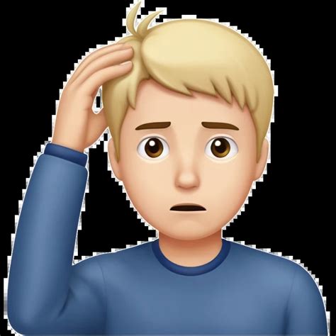 Scratching head emoji | AI Emoji Generator