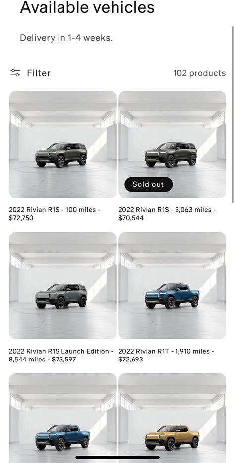 Rivian Demo vehicles : r/Rivian
