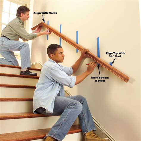 Install a New Stair Handrail | Diy stairs, Stair handrail, Diy stair ...