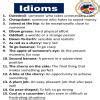 Q2.Make a creative chart on 10 each-idioms, proverbs and phrases ...
