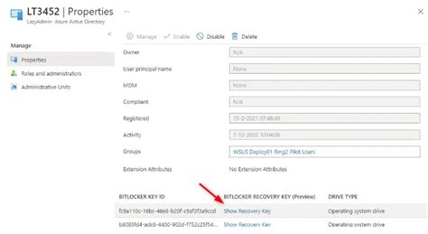 Image result for Where to Find BitLocker Key