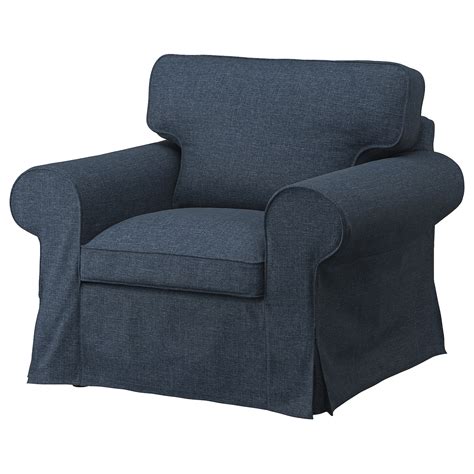 EKTORP armchair, Kilanda dark blue - IKEA
