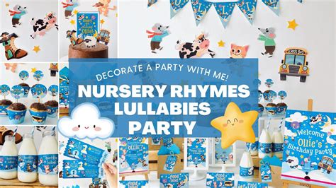 Nursery Rhymes Lullabies Party Decorations | Kids Party Ideas - YouTube