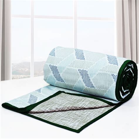 Buy Cozy Riva Floral print Cotton Dohar in Blue online in India – AURAVE